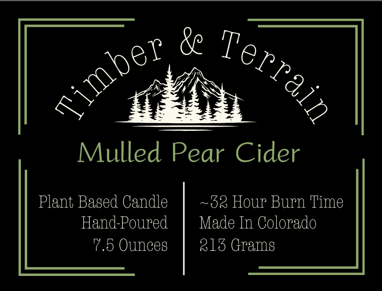 Mulled Pear Cider Plant-Based Candle